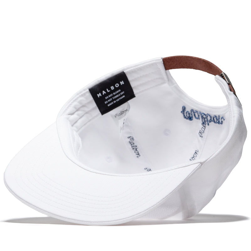 Malbon Golf In Golf We Trust Painters Hat - White