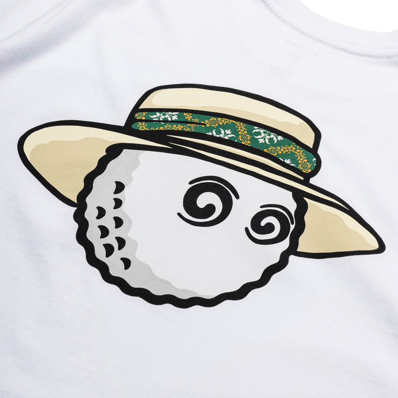 Malbon Golf Vacation Club Tee - White