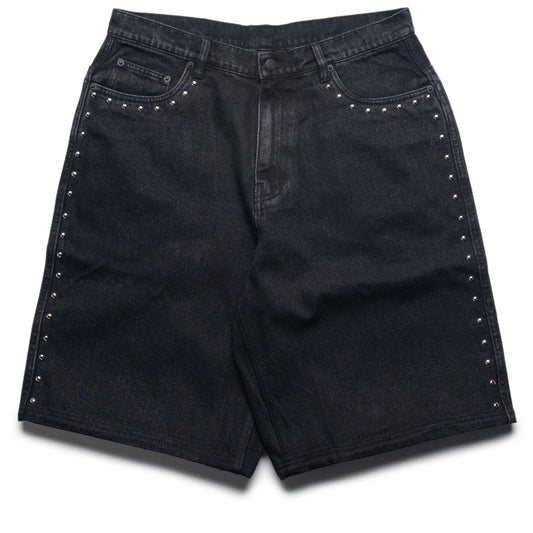 Pleasures Lucky Studded Jorts - Black