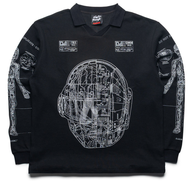 Pleasures Schematic L/S Polo - Black