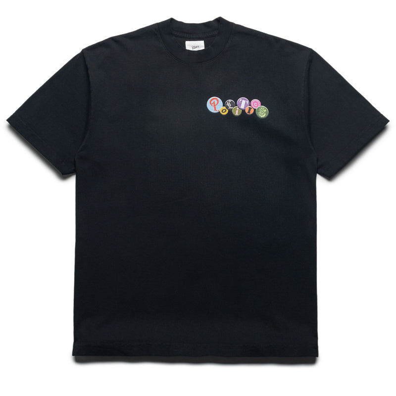 Politics Buttons Tee - Black