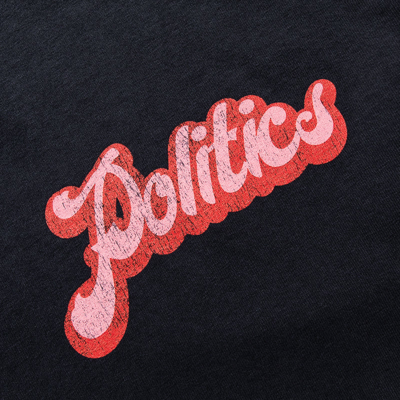 Politics Cherry Tee - Black