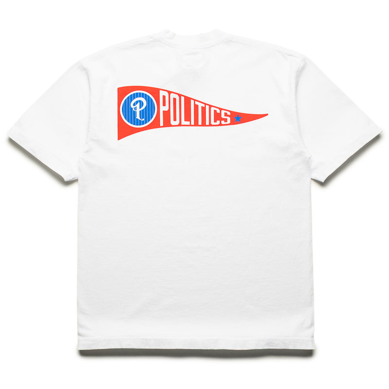 Politics Pennant Tee - White