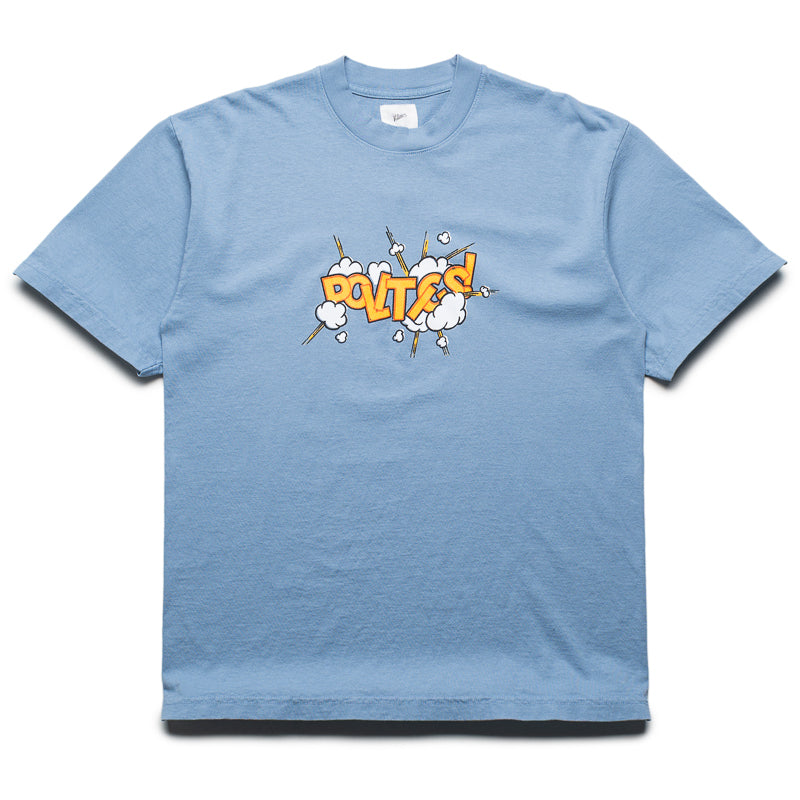 Politics Pow Tee - Clear Blue