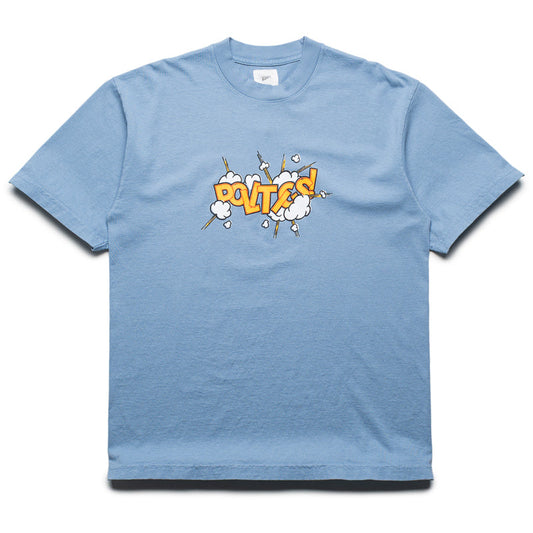 Politics Pow Tee - Clear Blue