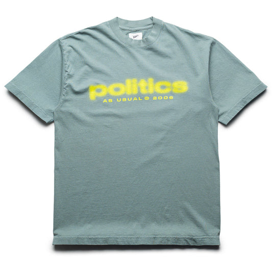 Politics Spaz Tee - Atlantic Green