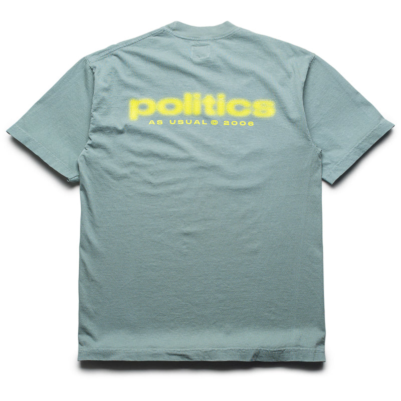 Politics Spaz Tee - Atlantic Green