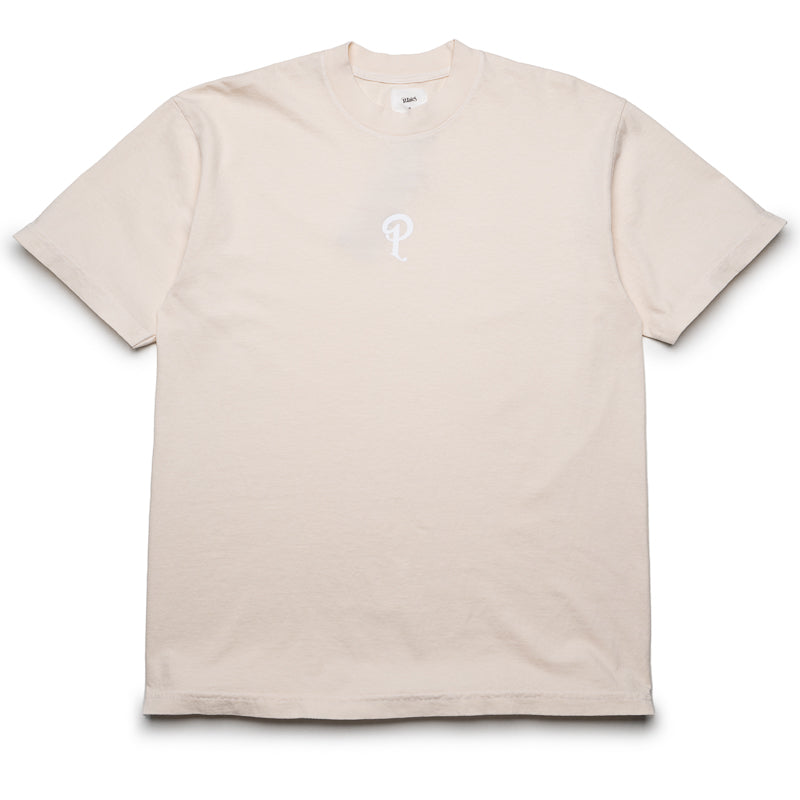 Politics Center P Logo Tee - Creme