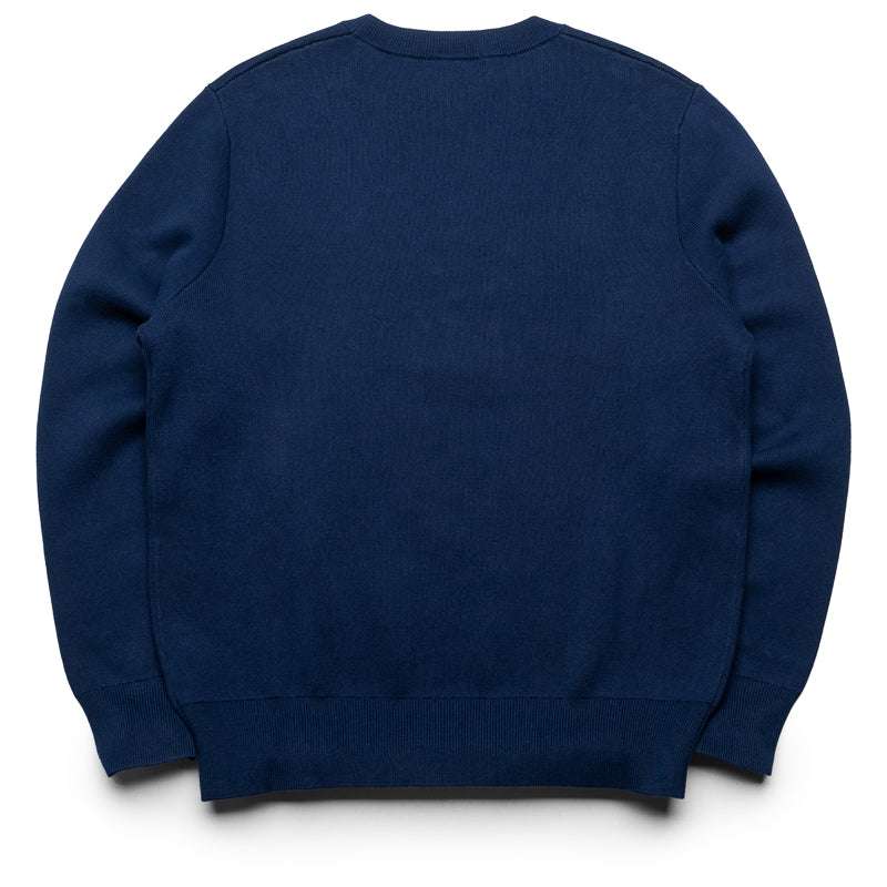 Quiet Golf QG Owl Cotton Sweater - Navy