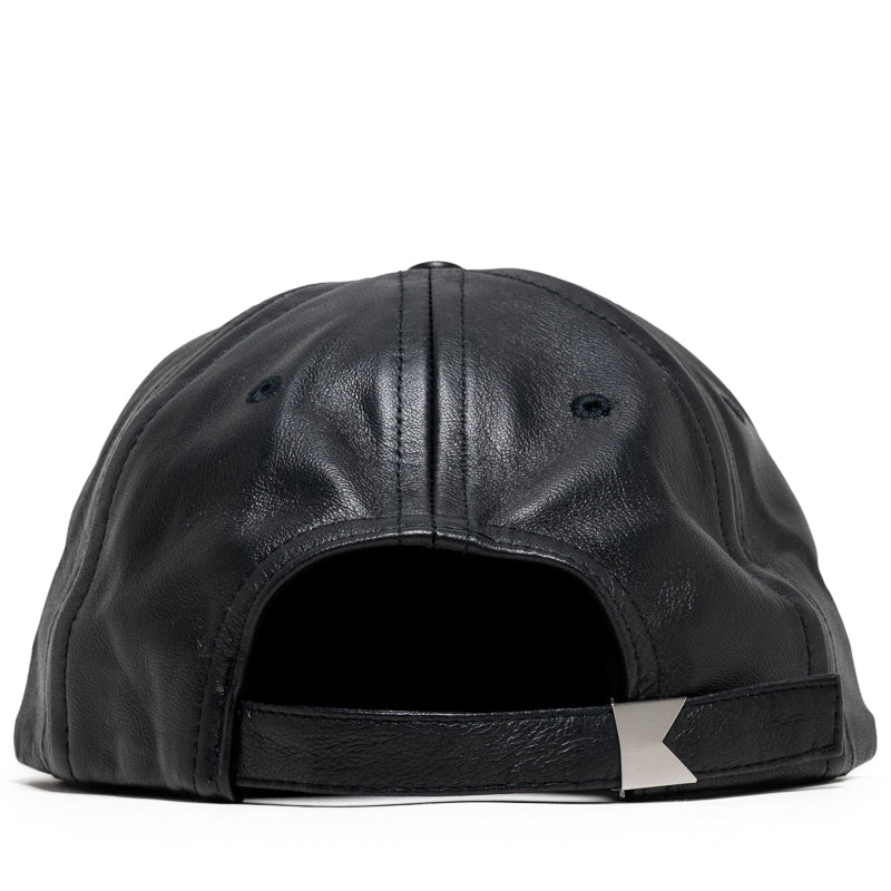 Rhude Logo Leather Hat - Black