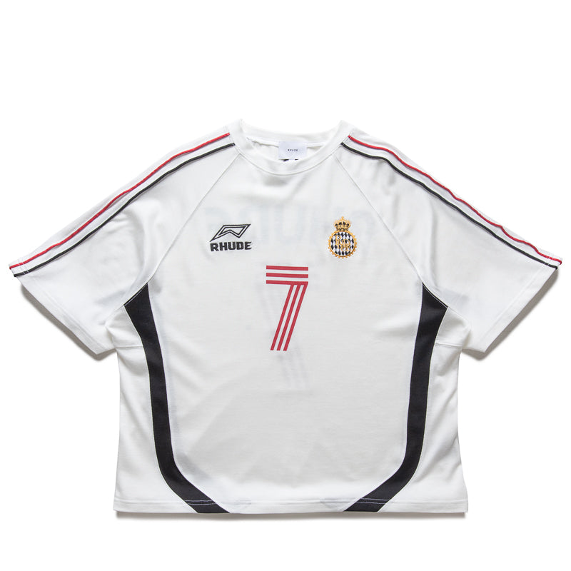 Rhude Lundun Soccer Jersey - White/Black