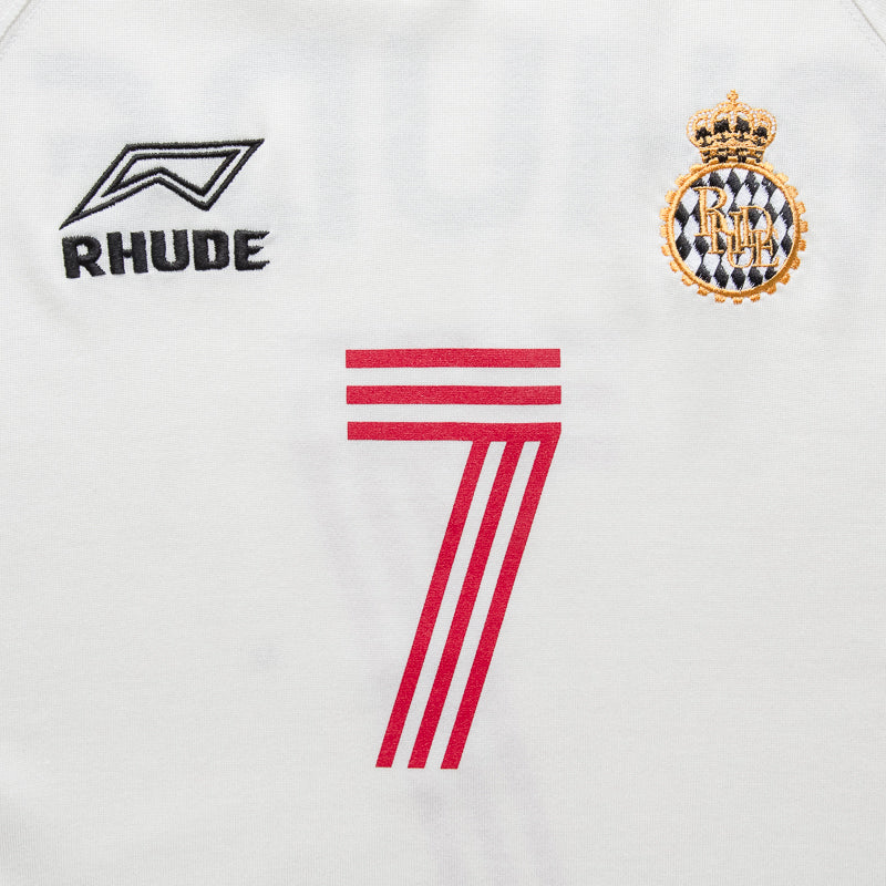 Rhude Lundun Soccer Jersey - White/Black