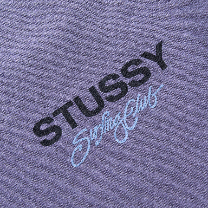Stussy Surf Club Pigment Dyed Tee - Grape