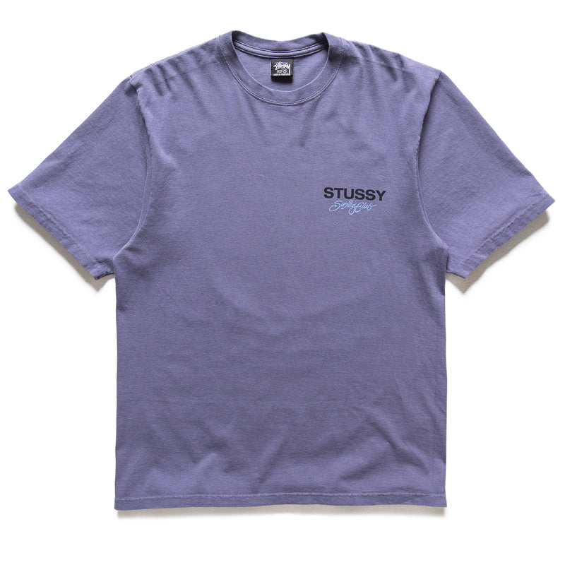 Stussy Surf Club Pigment Dyed Tee - Grape