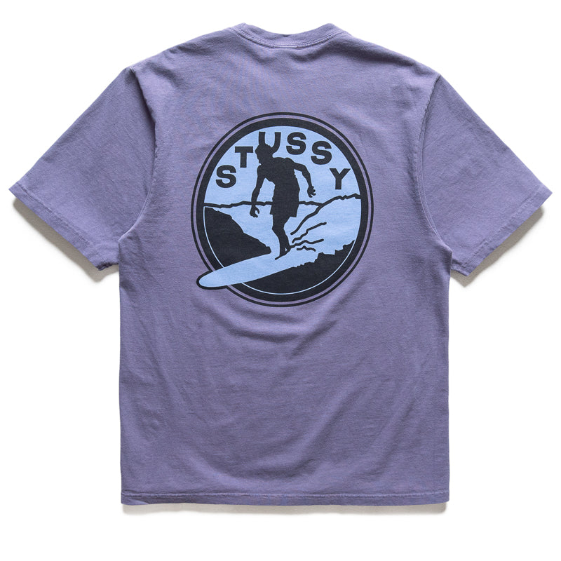 Stussy Surf Club Pigment Dyed Tee - Grape
