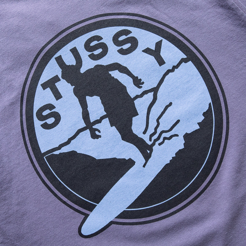 Stussy Surf Club Pigment Dyed Tee - Grape
