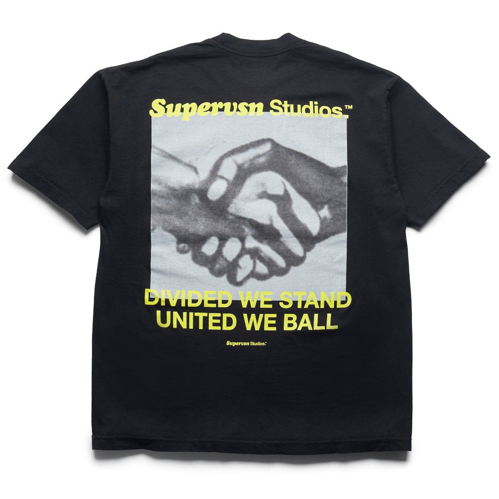 Supervsn Handshake Tee - Vintage Black