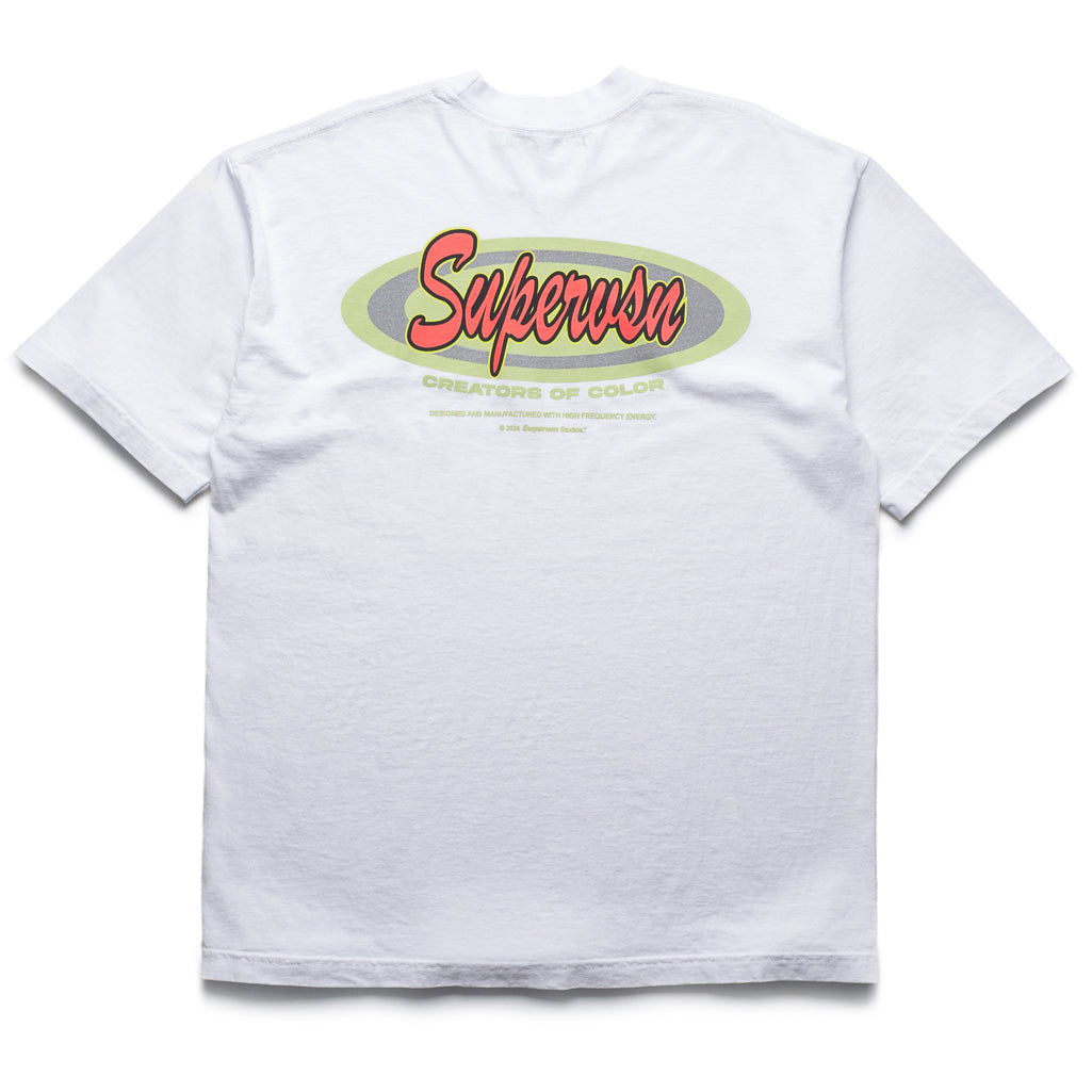Supervsn Spot Sticker Tee - White