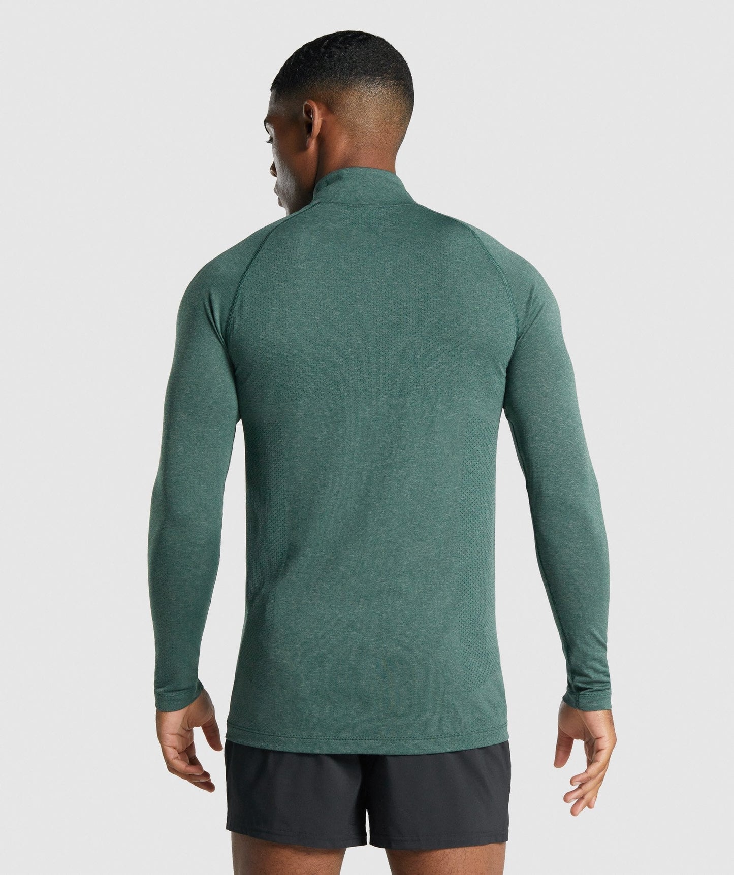 Gymshark Vital Light 1/4 Zip - Dark Green Marl