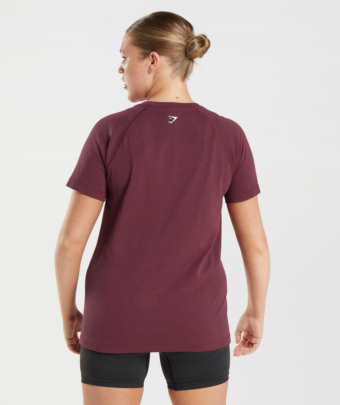 Gymshark Vital Seamless 2.0 Light T-Shirt - Baked Maroon Marl