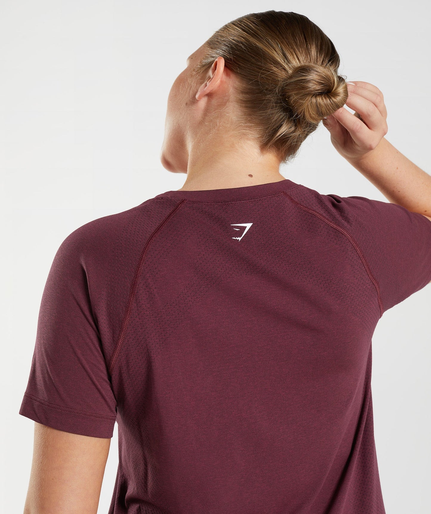 Gymshark Vital Seamless 2.0 Light T-Shirt - Baked Maroon Marl