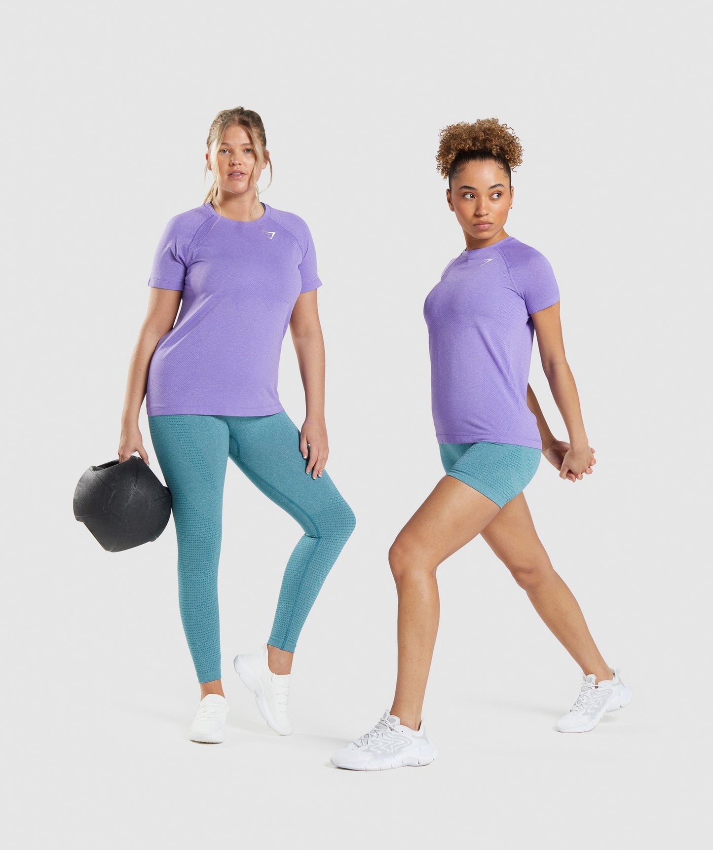 Gymshark Vital Seamless 2.0 Light T-Shirt - Bright Purple Marl