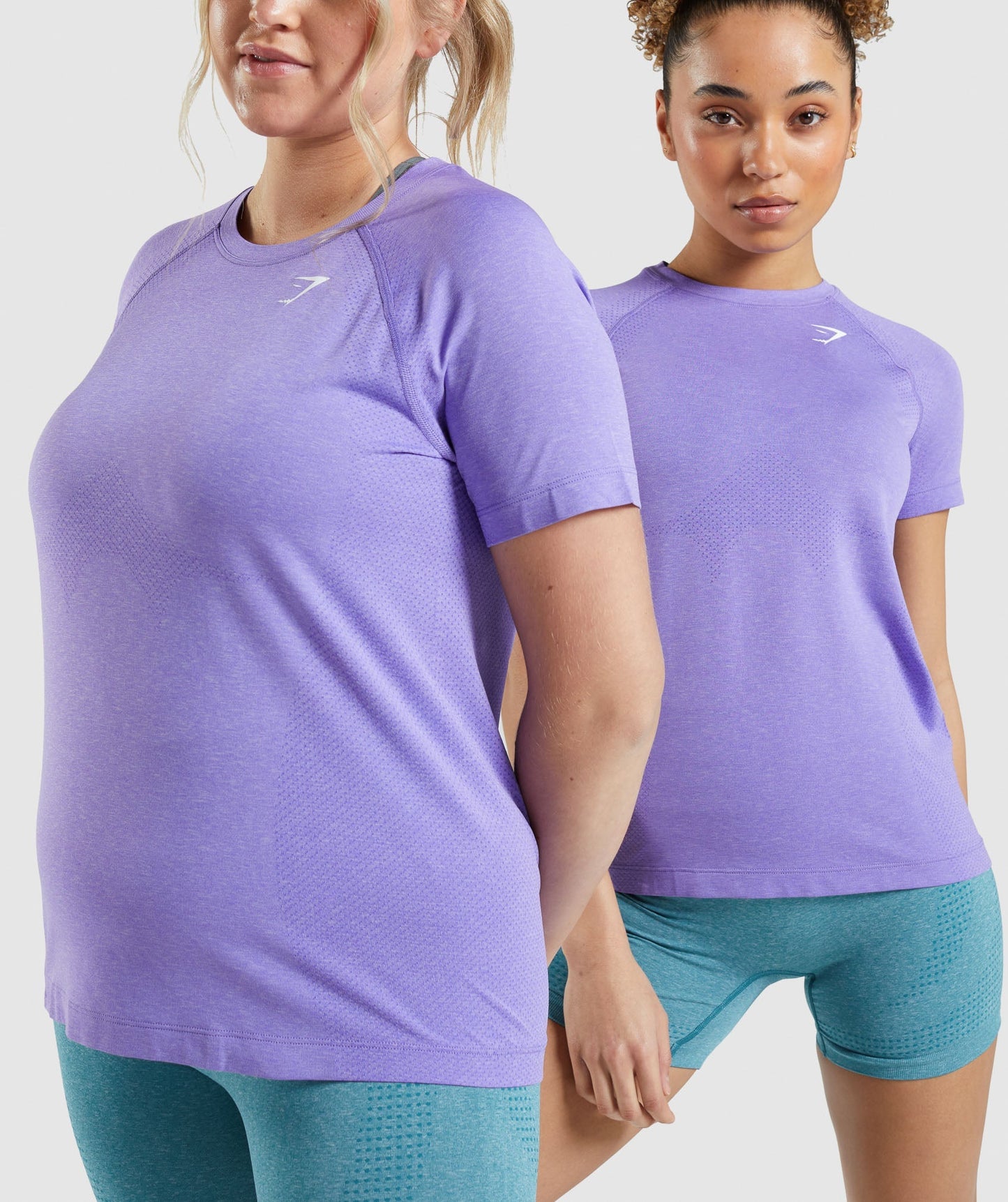 Gymshark Vital Seamless 2.0 Light T-Shirt - Bright Purple Marl