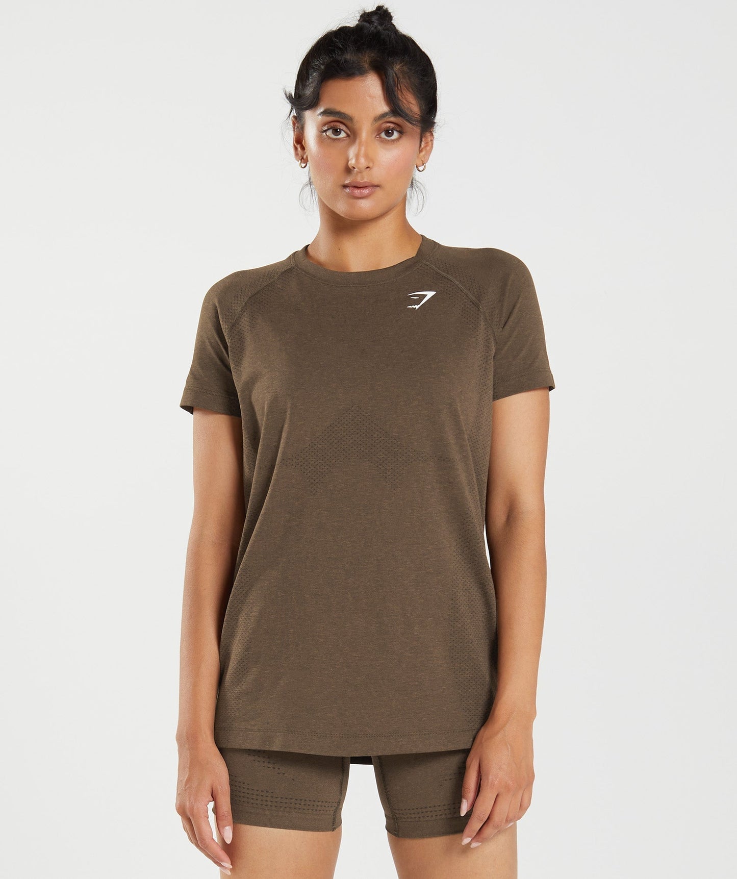 Gymshark Vital Seamless 2.0 Light T-Shirt - Espresso Marl