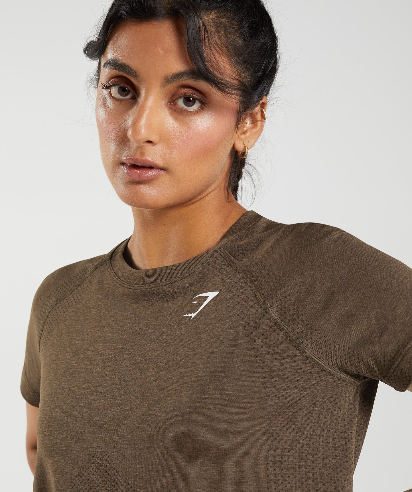 Gymshark Vital Seamless 2.0 Light T-Shirt - Espresso Marl