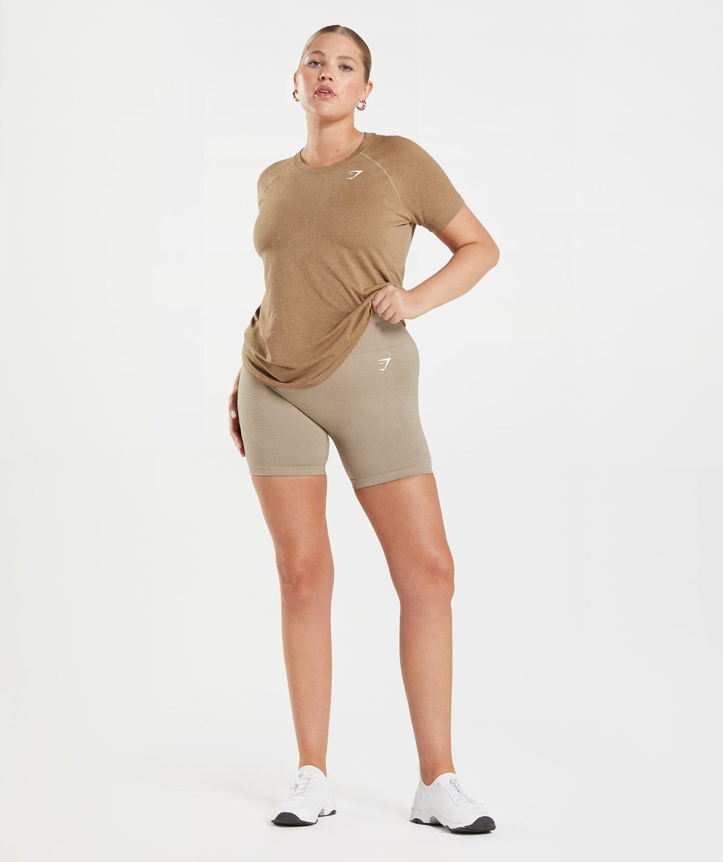 Gymshark Vital Seamless 2.0 Light T-Shirt - Fawn Marl