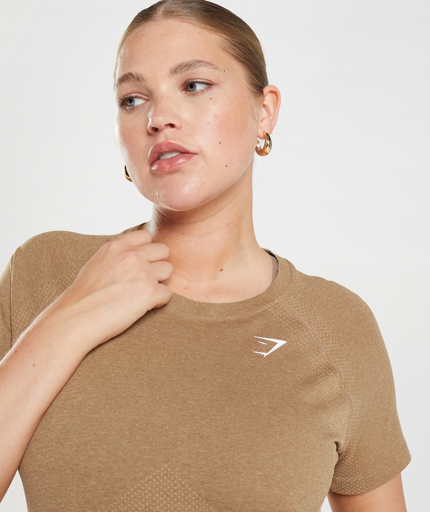 Gymshark Vital Seamless 2.0 Light T-Shirt - Fawn Marl