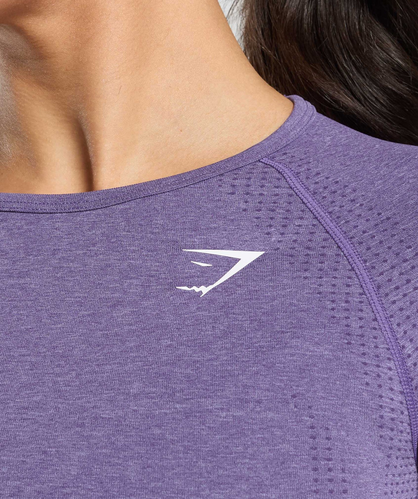 Gymshark Vital Seamless 2.0 Crop Top - Functional Purple/Marl