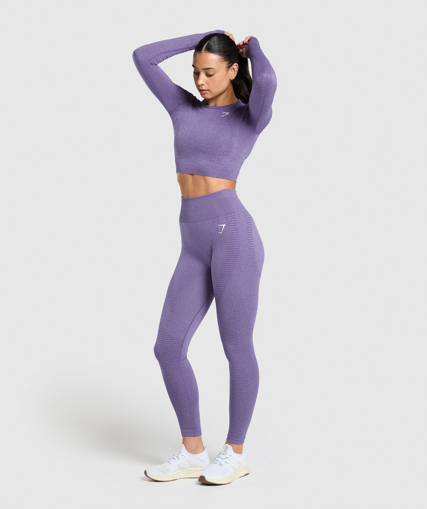 Gymshark Vital Seamless 2.0 Crop Top - Functional Purple/Marl