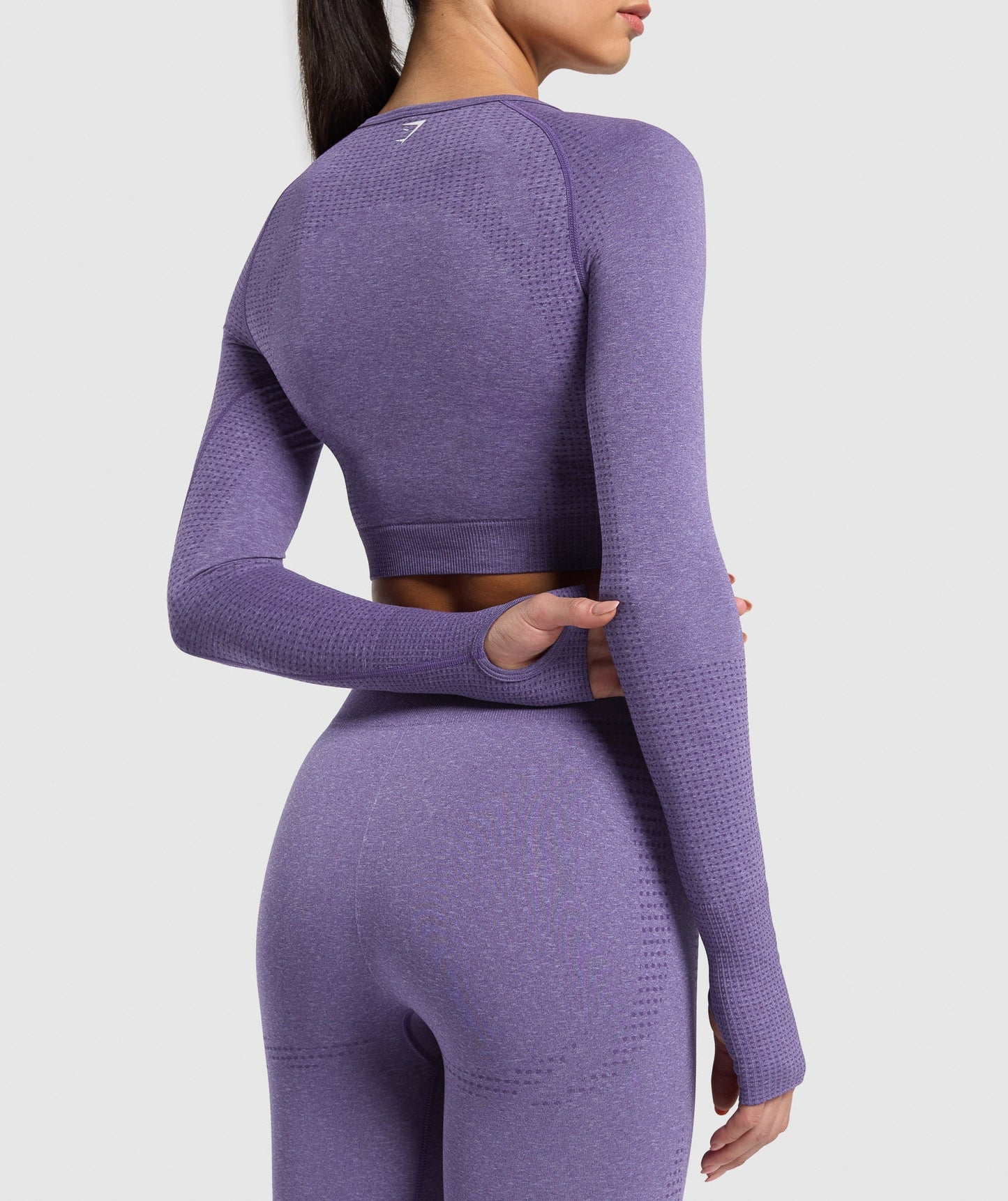 Gymshark Vital Seamless 2.0 Crop Top - Functional Purple/Marl
