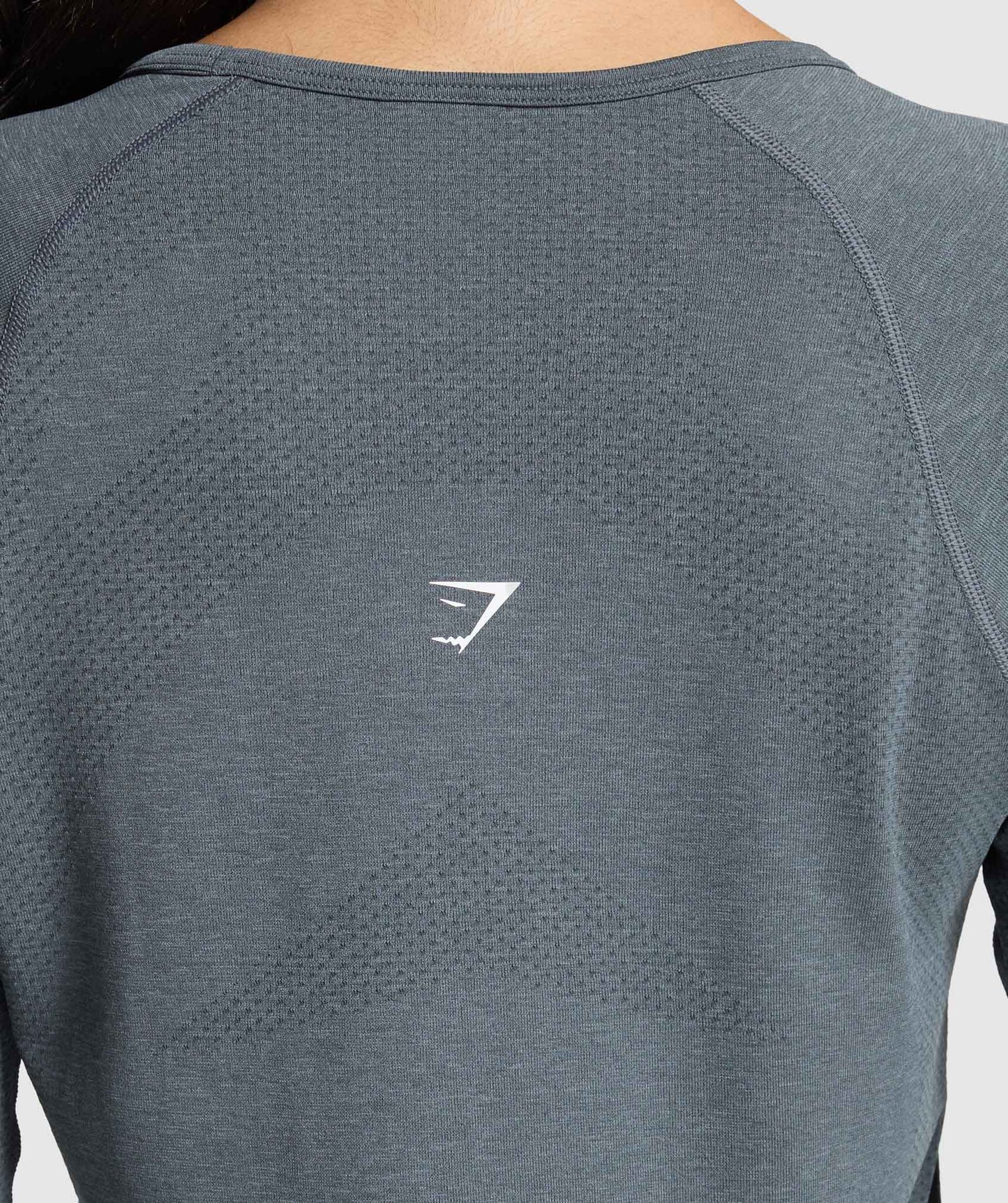 Gymshark Vital Seamless 2.0 Light Long Sleeve Top - Strong Grey/Marl