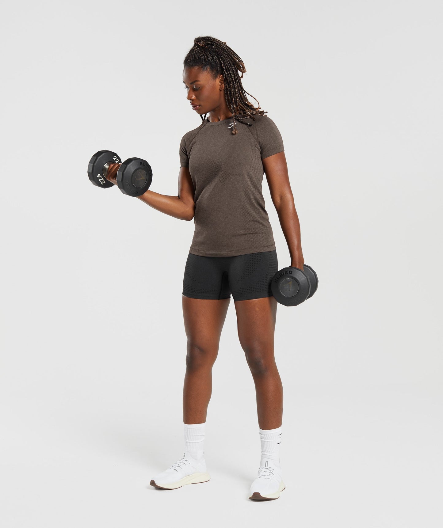Gymshark Vital Seamless 2.0 Light T-Shirt - Brown Marl