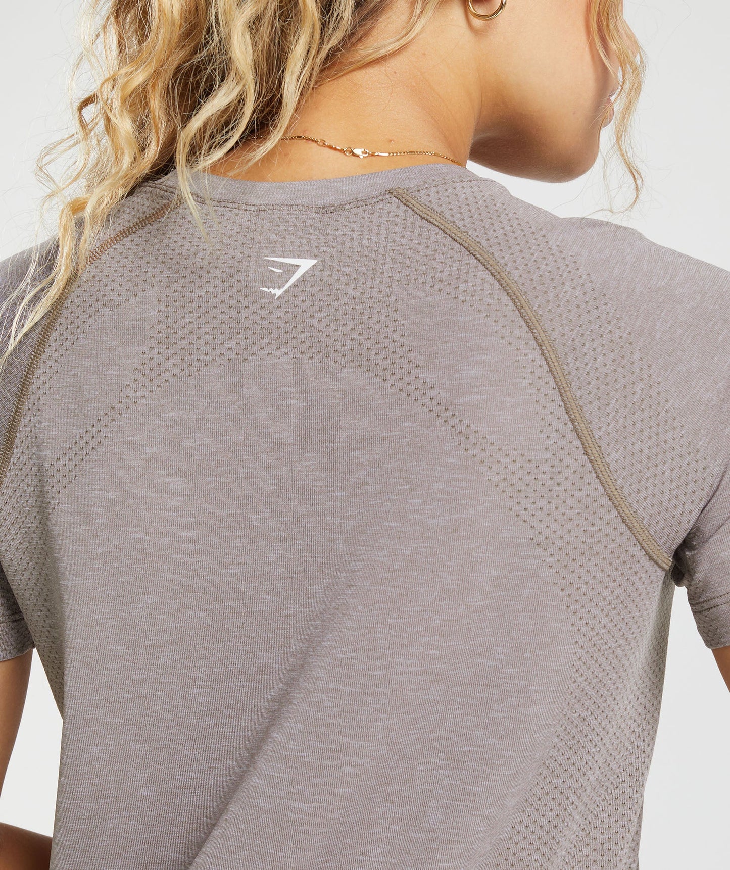 Gymshark Vital Seamless 2.0 Light T-Shirt - Warm Taupe Marl