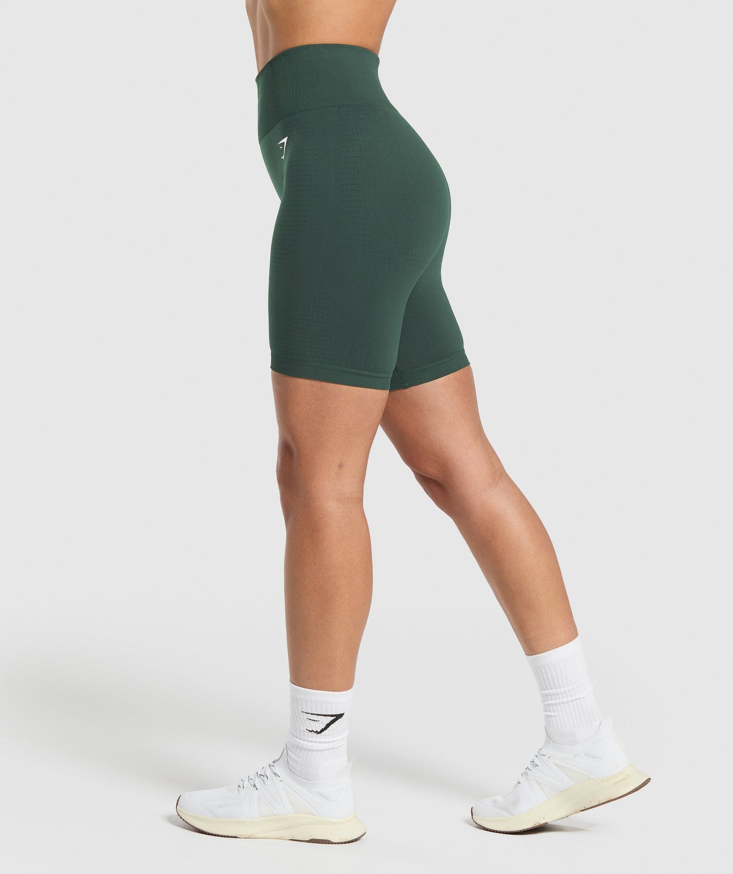 Gymshark Vital Seamless 7 Inch Shorts - Woodland Green Marl