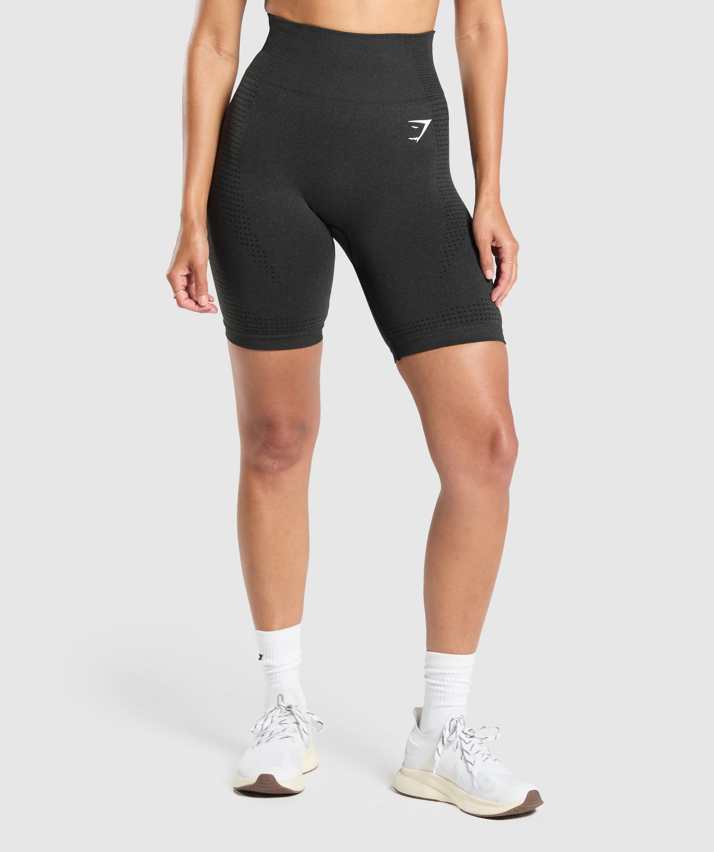 Gymshark Vital Seamless 7" Shorts - Black Marl