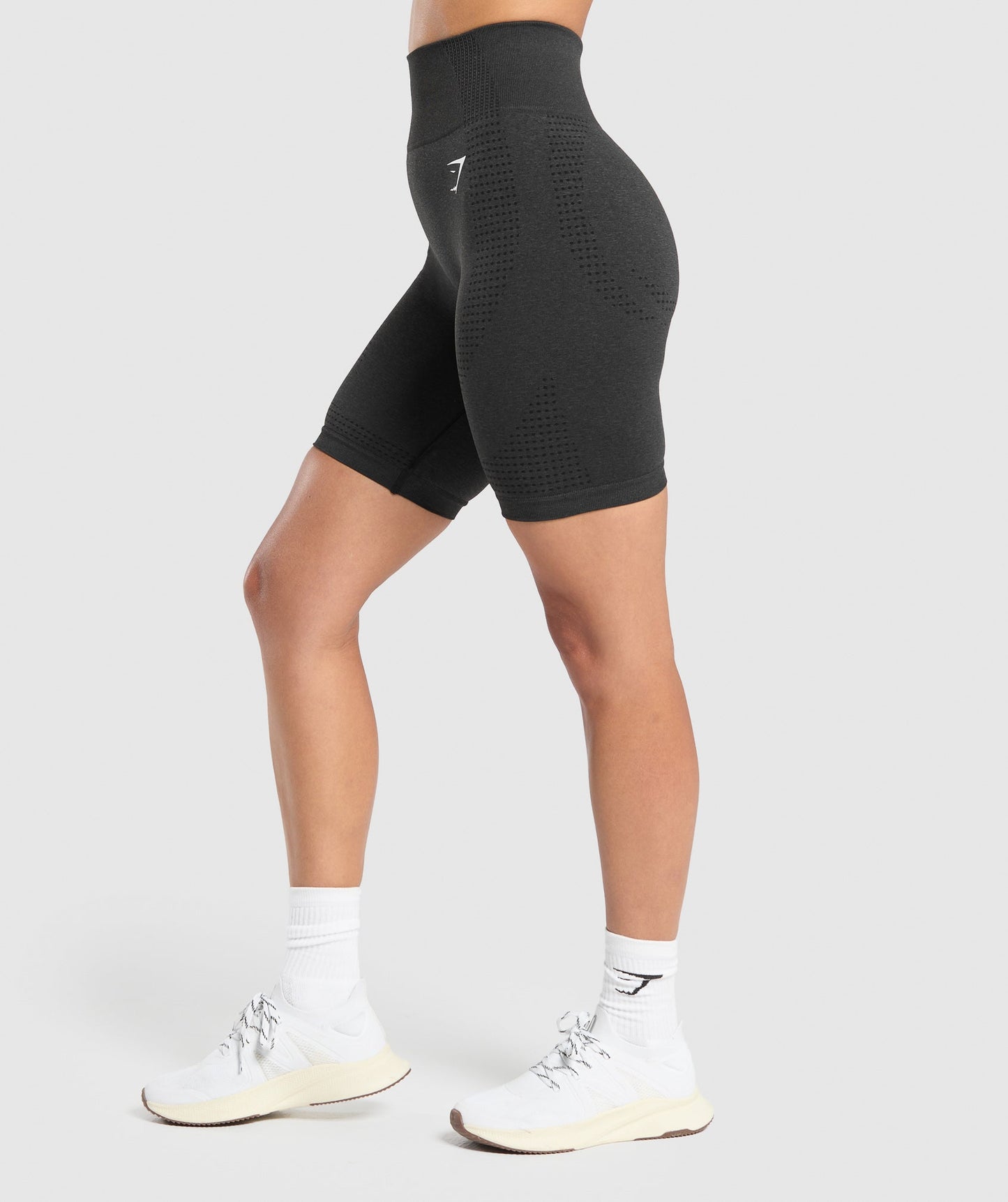 Gymshark Vital Seamless 7" Shorts - Black Marl