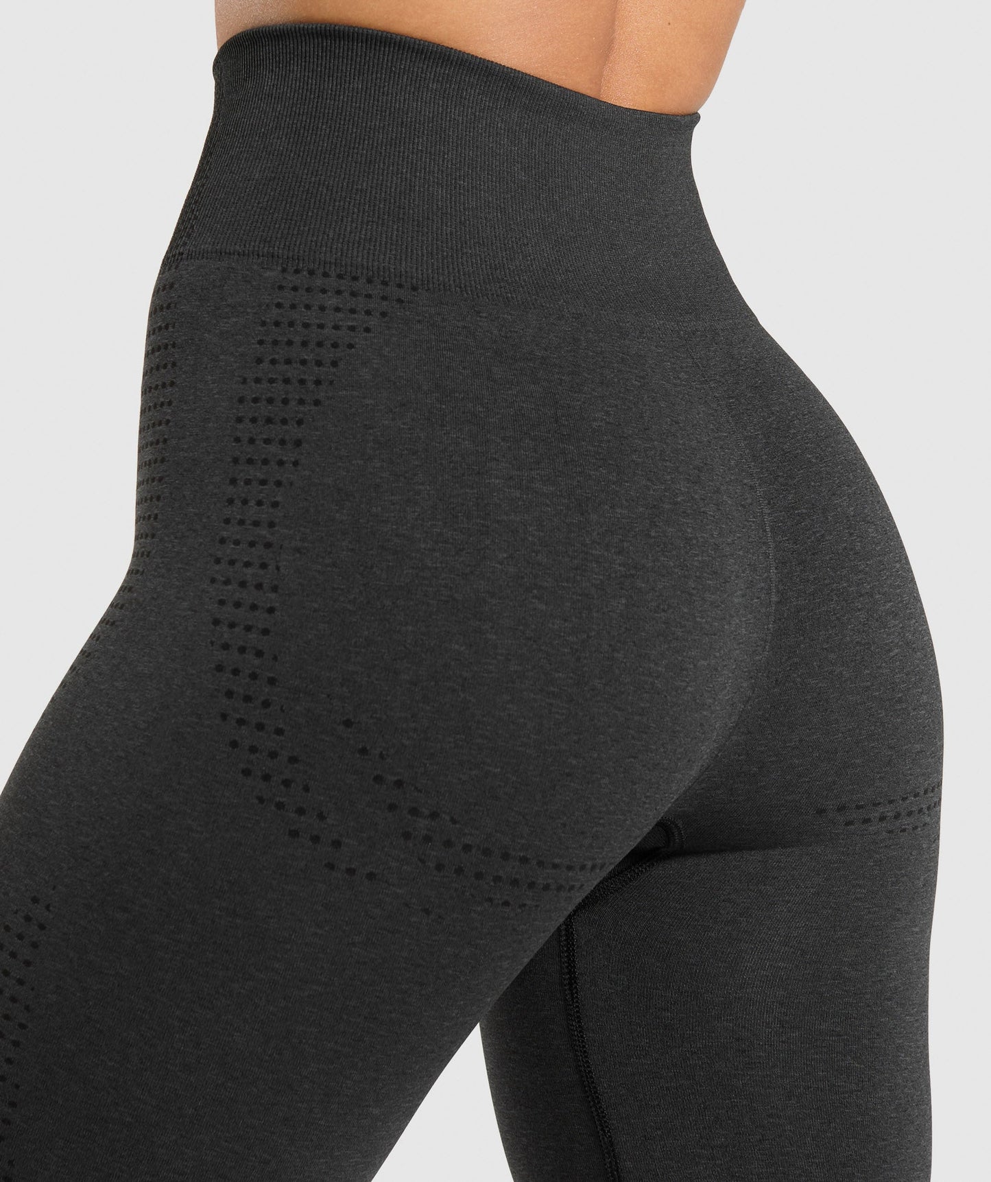 Gymshark Vital Seamless 7" Shorts - Black Marl