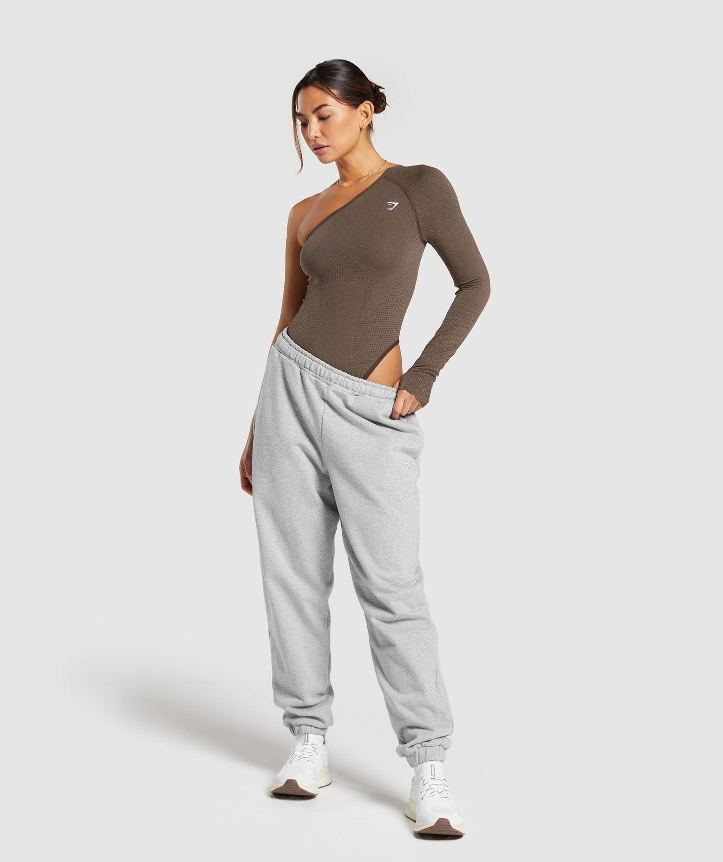 Gymshark Vital Seamless Bodysuit - Penny Brown Marl