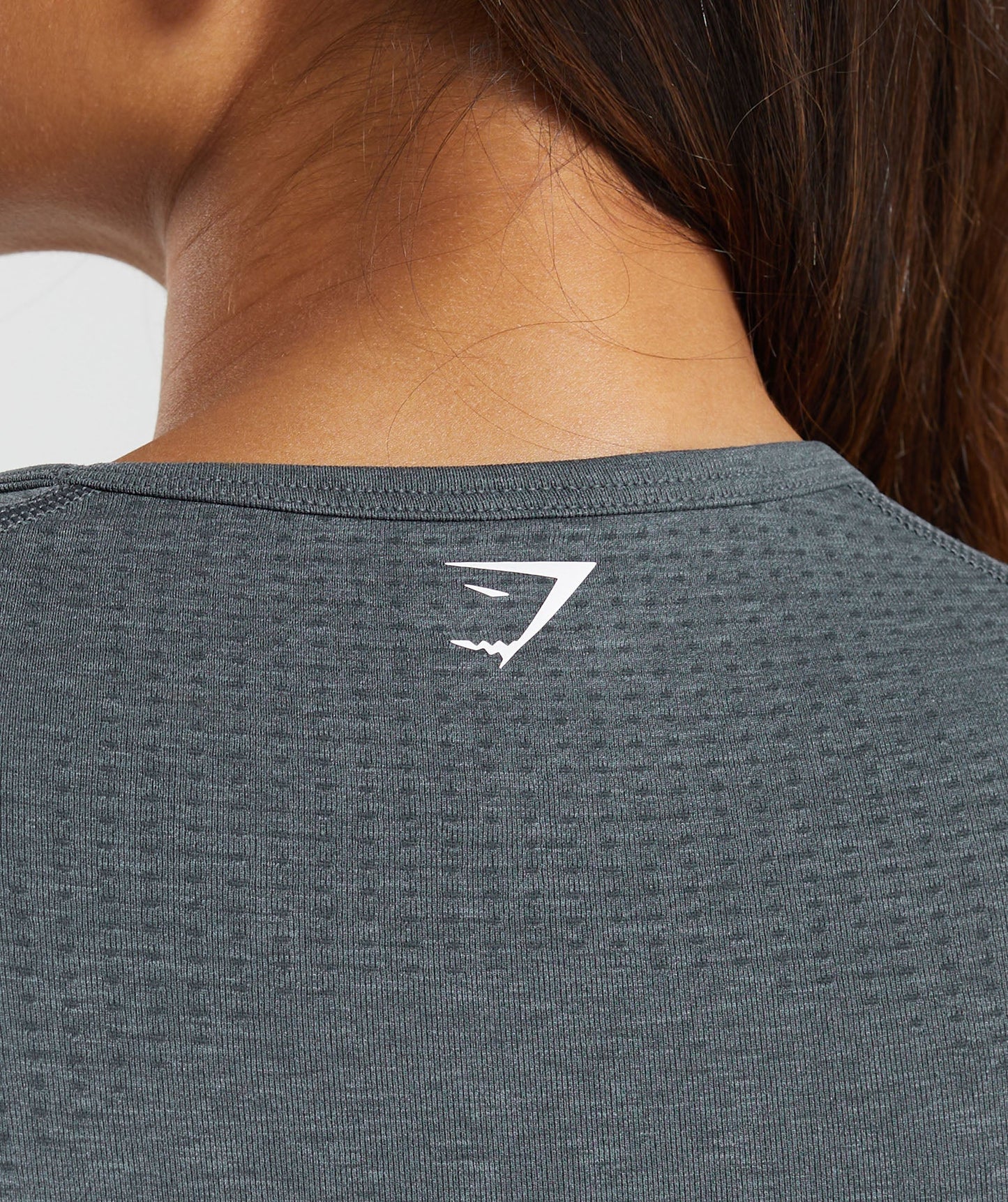 Gymshark Vital Seamless Crop Top - Strong Grey/ Marl
