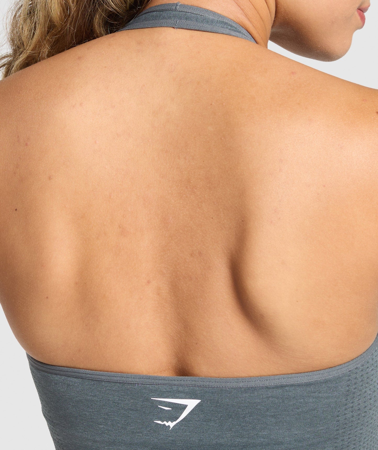 Gymshark Vital Seamless Halter Neck Tank - Strong Grey/Marl