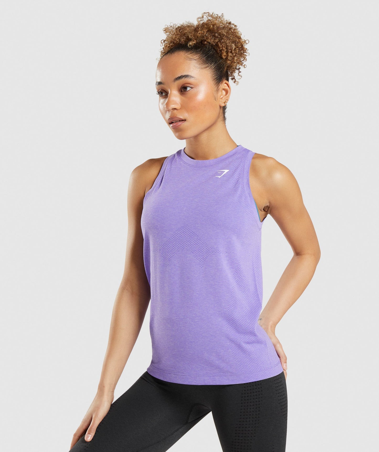 Gymshark Vital Seamless 2.0 Light Tank - Bright Purple Marl