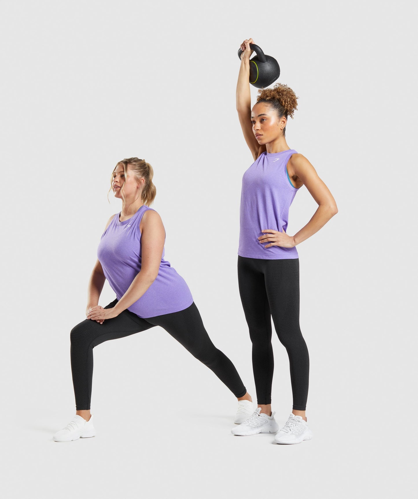 Gymshark Vital Seamless 2.0 Light Tank - Bright Purple Marl