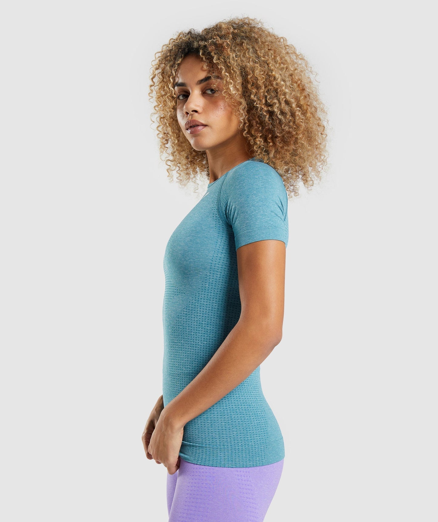 Gymshark Vital Seamless 2.0 T-Shirt - Tahoe Teal Marl