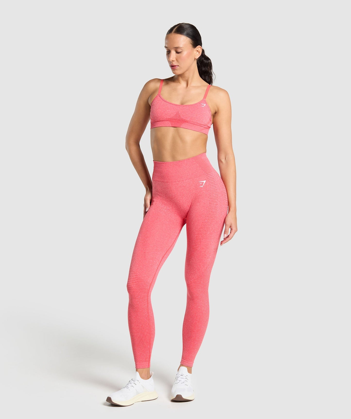 Gymshark Vital Seamless Leggings - Coral Red/Marl