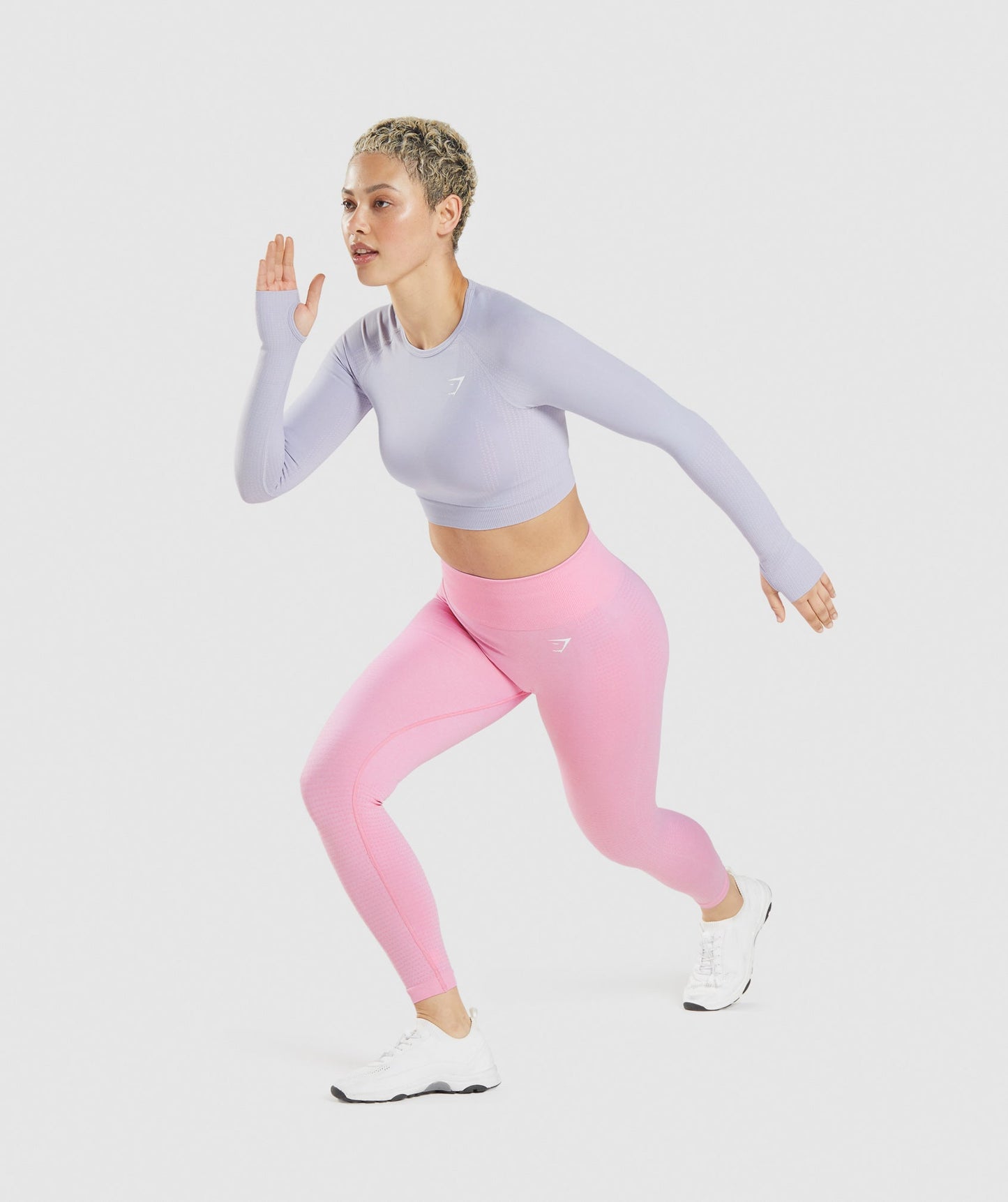 Gymshark Vital Seamless 2.0 Crop Top - Moonstone Blue Marl