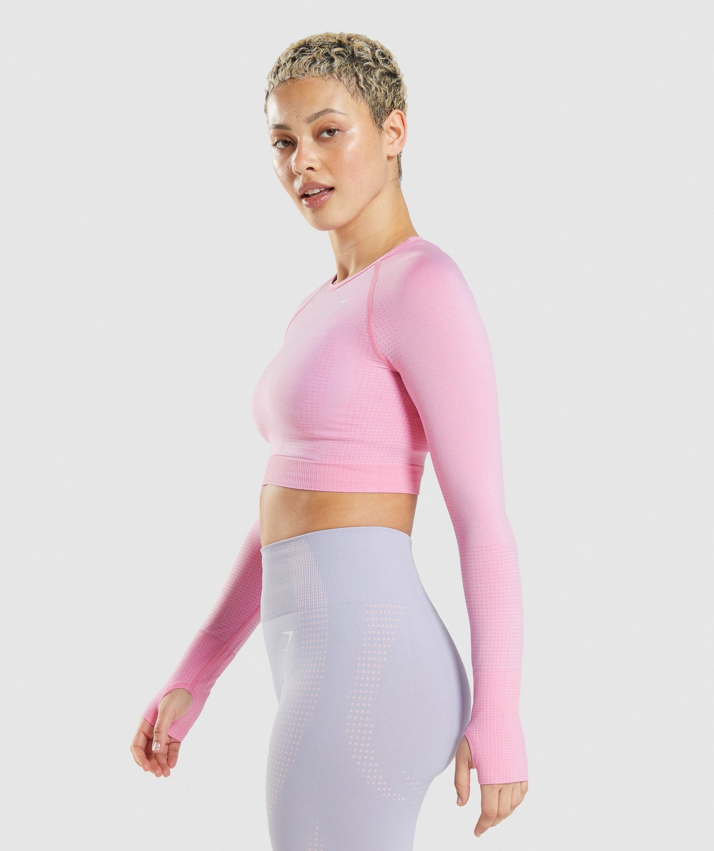 Gymshark Vital Seamless 2.0 Crop Top - Sorbet Pink Marl